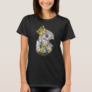 Camiseta dinheiro rei coroa diamantes ricos em dólares dinh