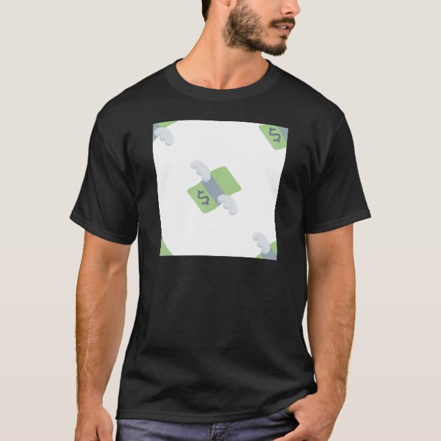 Camiseta dinheiro voador emoji (Frente)