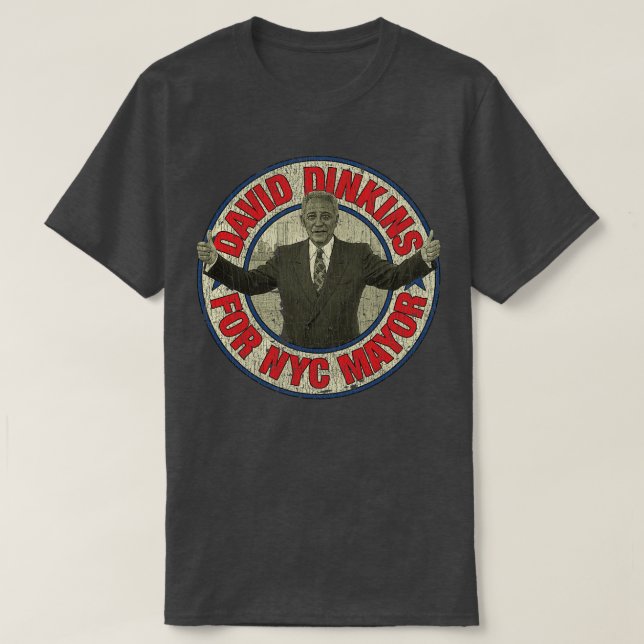 Camiseta Dinkins Para O Prefeito Da NYC, 1989 (Frente do Design)