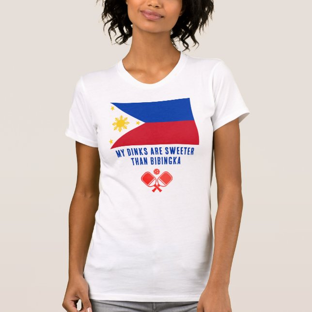 Camiseta DINKS MAIS DOCE QUE BIBINGKA Filipinas Pickleball (Frente)
