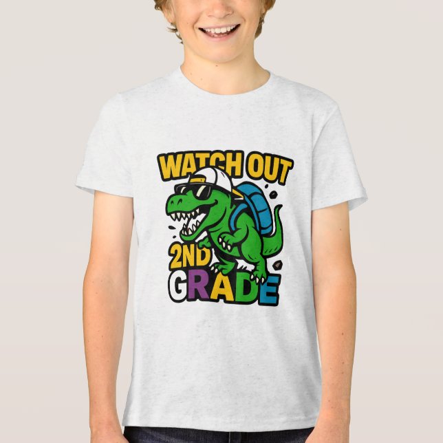 Camiseta Dino Adventure, segundo grau (Frente)