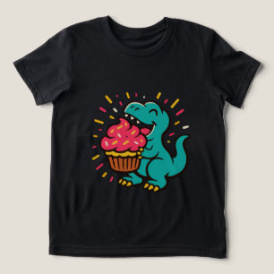 Camiseta Dino Ama Cupcakes