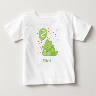 Camiseta Dino Baby segundo aniversário Baby T Shirt