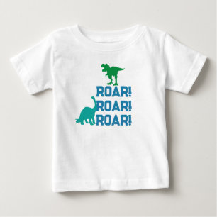 Camiseta Dino Baby Shirt - Nome Personalizado E Idade