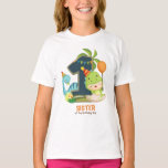 Camiseta Dino Birthday Tshirt personalizada para a Irmã<br><div class="desc">Combine a roupa do seu filho no dia especial dele com esta Irmã da celebrante camisa de dino. Visite meu compro para ver outros itens com o mesmo tema! Clipart [InkleyStudio]</div>