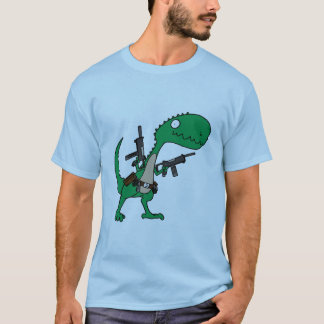 Camiseta Dino com armas