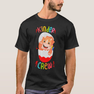 Camiseta Dino Cute Da Tripulação Infantil Para Ens