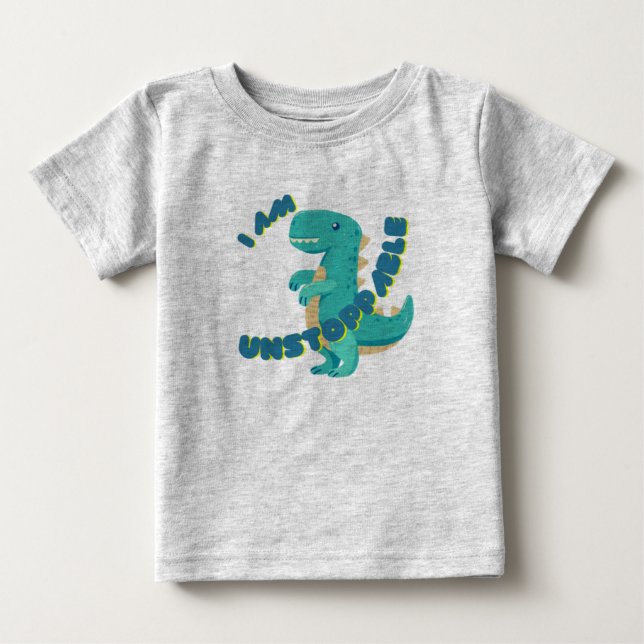 CAMISETA DINO CUTO MOTIVADO - T-REX (Frente)