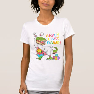 Camiseta Dino da Páscoa Divertido Feliz Eastrawr T Rex Pasc
