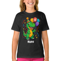 Dino de aniversário bonito personalizado