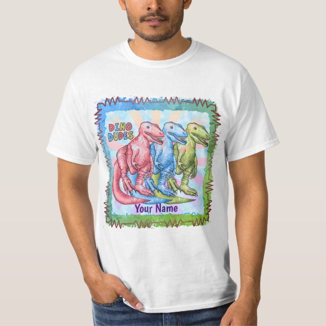 Camiseta Dino Dudes Dinossauros (Frente)