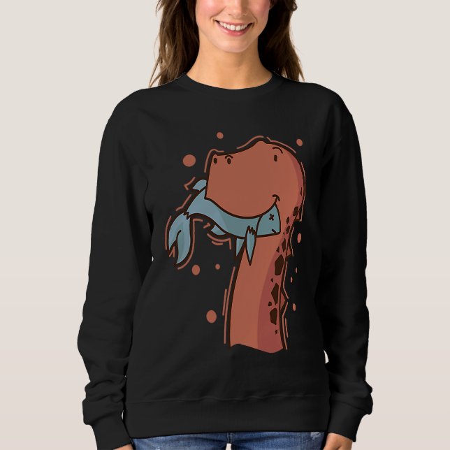 Camiseta Dino eats a Fish Dinosaur Reptile (Frente)