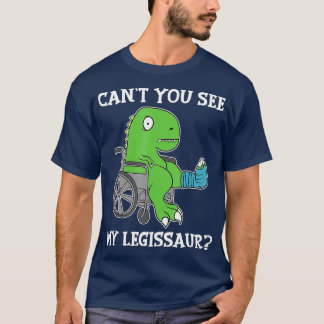 Camiseta Dino Engraçado Consiga Perna Bem Quebrada Dando Di