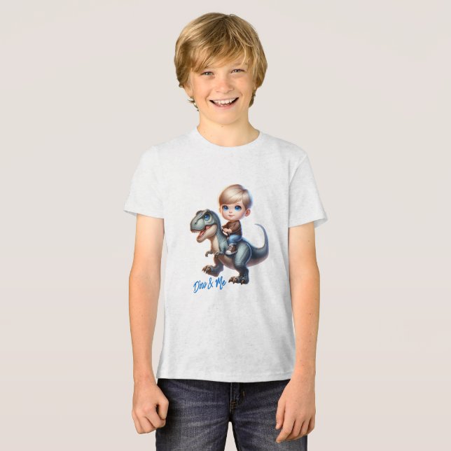 Camiseta Dino & Eu - Dino Esquadrão (Frente Completa)