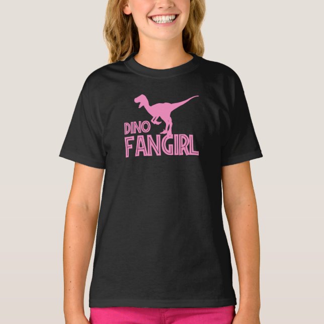 Camiseta Dino Fangirl - Lover do Dinossauro (Frente)