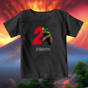 Camiseta Dino Feliz 2º Aniversário