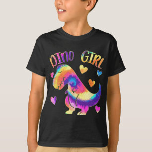 Camiseta Dino Girl - Dinossauro Lover - Tie Dye Bonte Teen