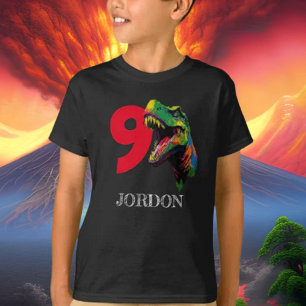 Camiseta Dino Happy 9º aniversário