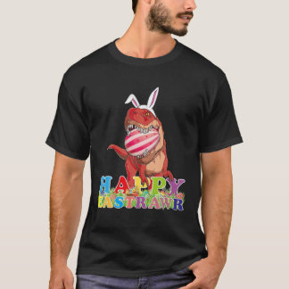 Camiseta Dino Happy Eastrawr T Rex - Coelhinha De Ovos