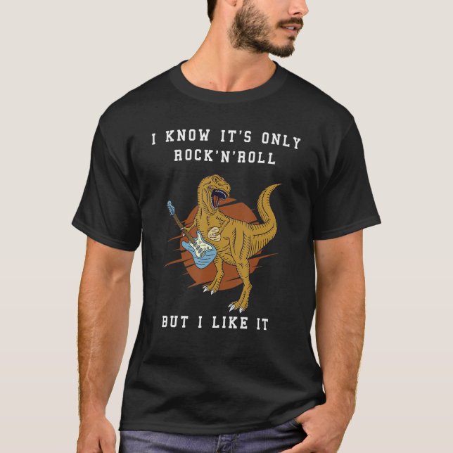 Camiseta Dino Kids Rock Stars (Frente)