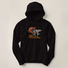 Camiseta Dino-Mash: Pumpkinossauro assustador