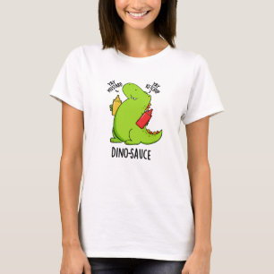 Camiseta Dino-Molho Piada de Dinossauro Engraçado 