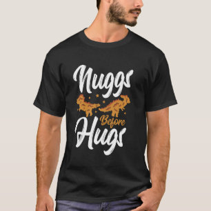 Camiseta Dino Nuggets Funny Nuggs Antes dos Abraços Frango