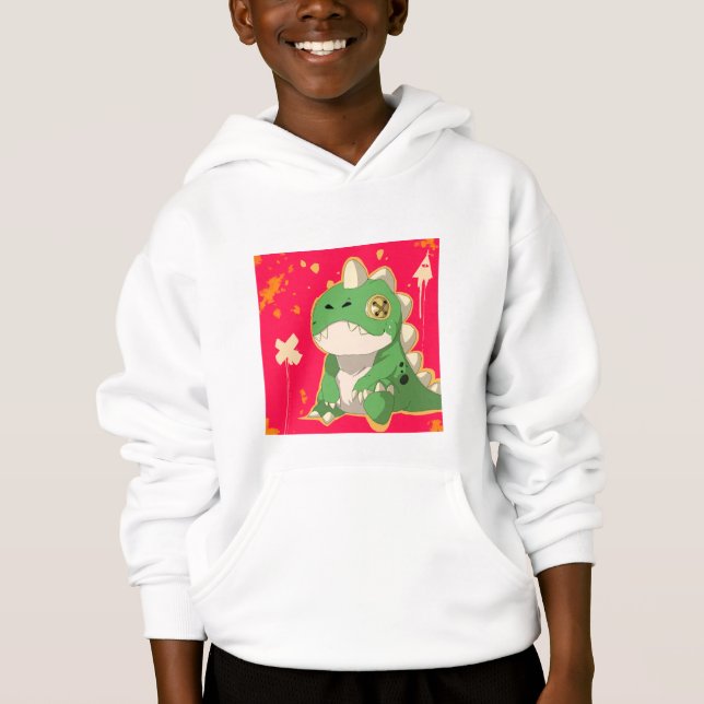 Camiseta Dino Plush Art Sweatshirt - Comfort & Urban Style (Frente)
