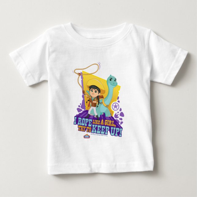 Camiseta Dino Ranch | Min e Clover (Frente)