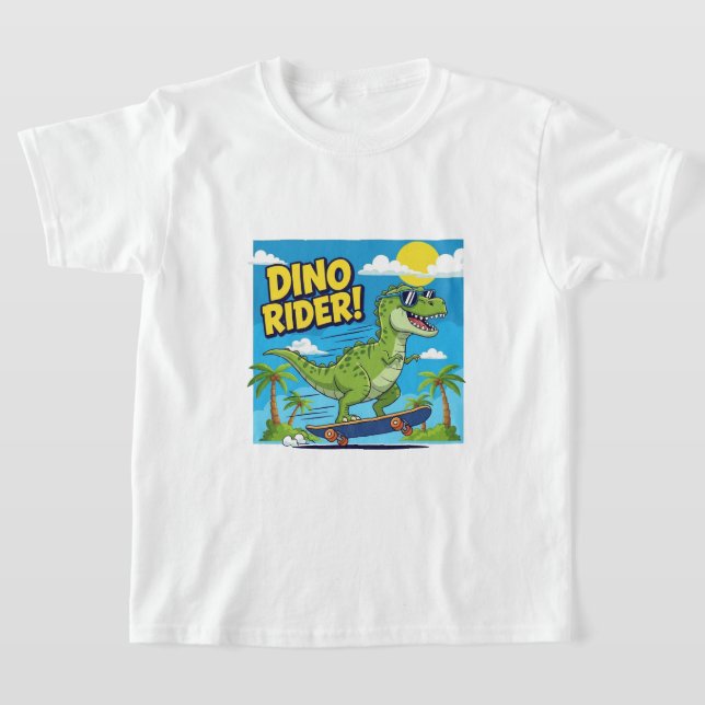 Camiseta "Dino Rider – Entre de Carrinho na Aventura!" (Postura )