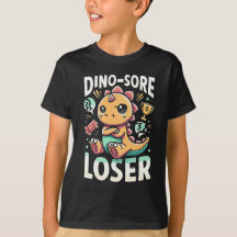 "Dino-Sore Loser" - Design de Dinossauro Triste