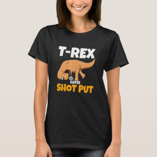 Camiseta Dino Thrower Rex Hates Atiraram E Colocaram O Camp