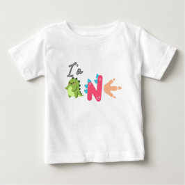 Camiseta Dino TRex Estou 1 Aniversário meninos UM De volta 