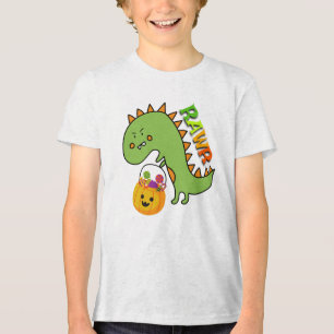 Camiseta Dino Trick ou Treat