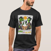 Dino UFO Selfie: Dino vs Alienígena (Man Tshirt) #