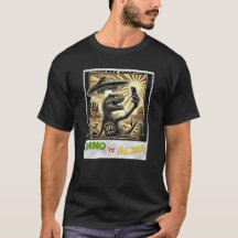 Dino UFO Selfie: Dino vs Alienígena (Man Tshirt) #