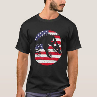 Camiseta Dino USA Flag Patriotic Dinosaur Rex 4th Of July