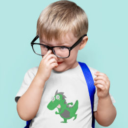 Camiseta Dino Verde Divertido