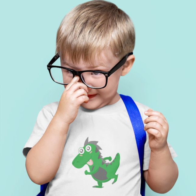 Camiseta Dino Verde Divertido  (Criador carregado)