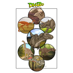 Camiseta Dino Zoo: Colagem do Dinossauro #2