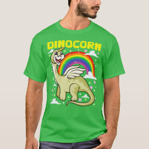 Camiseta Dinocorn Dinossauro Bonito e Engraçado Unicórnio