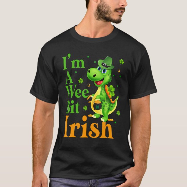 Camiseta Dinosaru, sou um pouco da Rua feliz irlandesa da P (Frente)