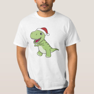 Camiseta Dinosaur Christmas Snow Winter T-Rex Dino