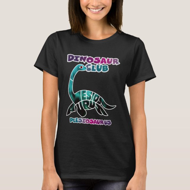 CAMISETA DINOSAUR CLUB PLESIOSAURUS (Frente)