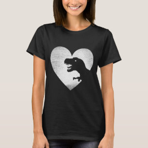 Camiseta Dinosaur Dia dos Namorados Trex Amor Dinossauros D