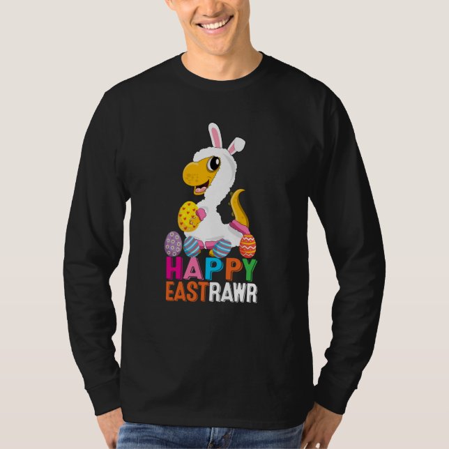 Camiseta Dinosaur Easter Day Eggs cellent Happy East Rawr r (Frente)