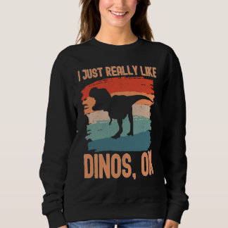 Camiseta Dinosaur I just Really Like Dinos Ok