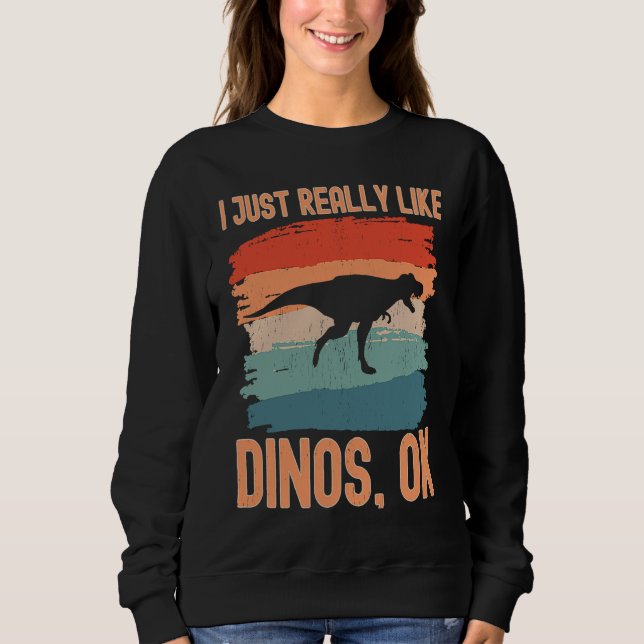 Camiseta Dinosaur  I just Really Like Dinos Ok  1 (Frente)