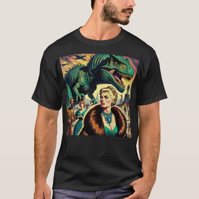 Camiseta Dinosaur looking for lunch! (Frente)