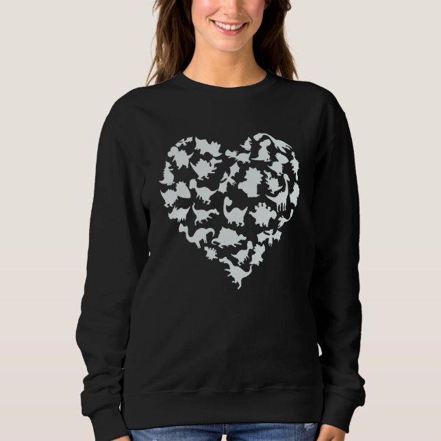 Camiseta Dinosaur Love Heart Rex Cute Valentines Day Boys T (Frente)